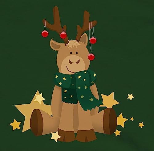 Hoodie Herren Pullover Männer - Weihnachten Geschenke Christmas Bekleidung - süßer Elch - XL - Dunkelgrün - weihnachtspulli Weihnachtspullover weihnachtsmotiv süßes Pulli weinachtshoodies