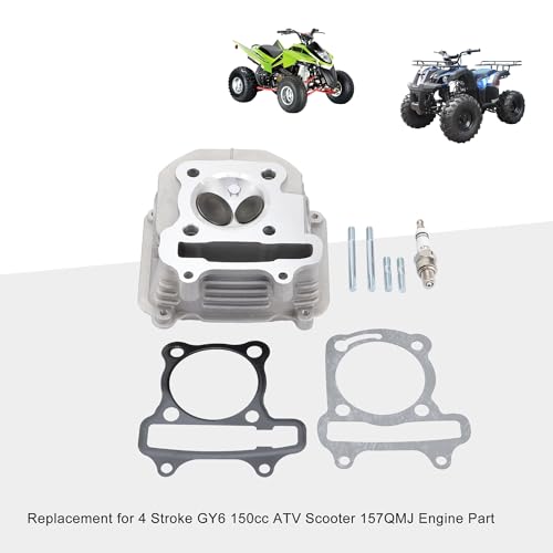 GOOFIT 47,5 mm Zylinder Kopf mit Dichtung Ersatz für 4 Takt GY6 150 cc ATV Scooter 157QMJ Motor Teil