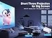 Mini Projector 4K Support, Portable Projector with Auto Keystone Natvie 1080P Smart Projector for Bedroom 180 Rotatable, Built-in Android 11.0 WiFi6 BT5.0 Home Theater Projector Compatible with Phone Mini Projector 4K Support, Portable Projector with Auto Keystone Natvie 1080P Smart Projector for Bedroom 180 Rotatable, Built-in Android 11.0 WiFi6 BT5.0 Home Theater Projector Compatible with Phone