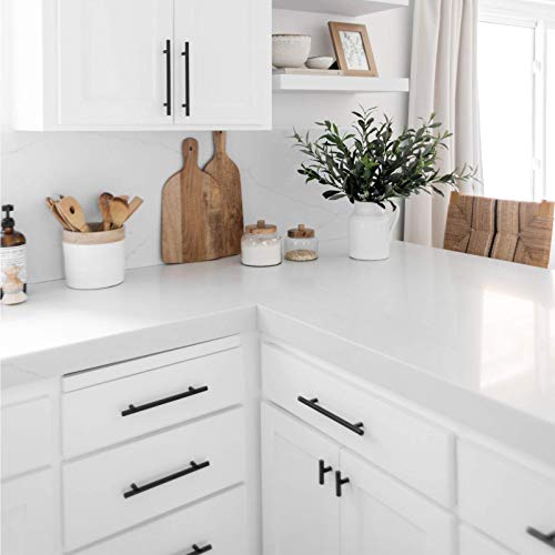Goldenwarm LS201BK-5PACK Goldenwarm Black Cabinet Door Knobs T Bar Pull Knobs Drawer Knobs Cupboard Hardware thumb #4