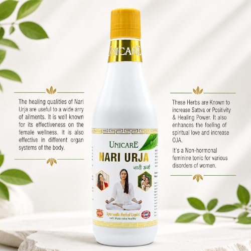 Image of Unicare Remedies Nari Urja Ayurvedic Herbal Tonic for Women | Supports Hormonal Balance, Menstrual Wellness, Energy & Immunity | Women's Health Supplement | Aids Digestion & Metabolism | 100% Natural Herbal Liquid
