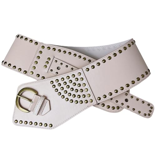 Rivet Studded Cinchers Belt Aesthetic Belt Fashion Punk Belt Girl Waistband Western Belt