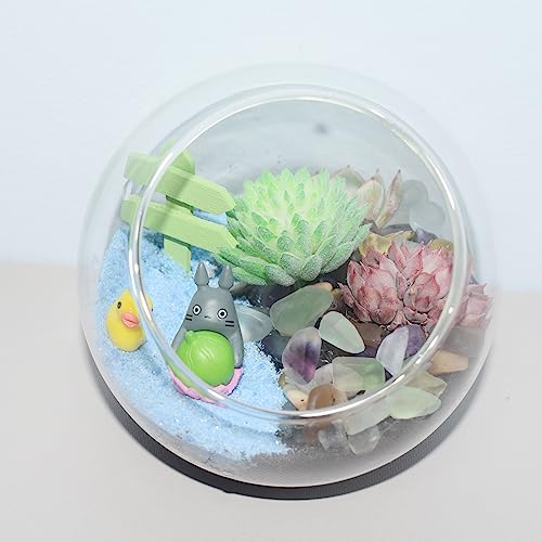 Image of 1 Lb /460g Pebbles for Indoor Plants, Bamboo, Sea Glass for Crafts, 0.2-0.35 inch Small Plant Pebbles for Pots Indoor Drainage, Fluorite Crystal Chips, Decorative Gravel for Aquarium, Fish Tank