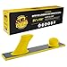 Dura-Gold Pro Series Firm & Flex Longboard Hand Sanding Block, Hook & Loop Backing & PSA Adapter Pad with 80 & 180 Grit Gold PSA Longboard Sandpaper