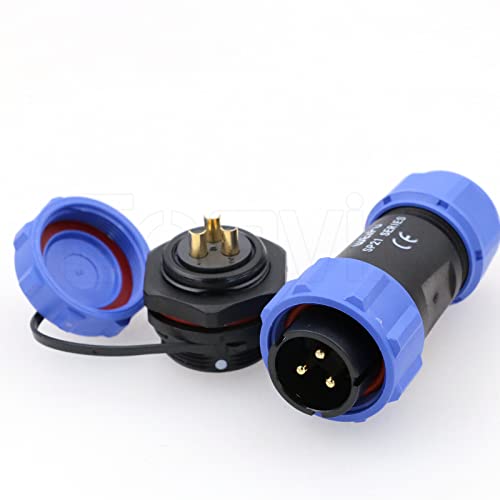 Eonvic Weipu SP21 3 Pin Panel Mount Aviation Plug Socket Waterproof IP68 Connector Cable Industrial Circular Solar Electrical Connector - Image 2