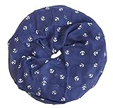 Größe: 80x43cm DS-70 Anker-Streifen Loop oder Schal Rundschal Schlauchschal Halstuch (Dunkelblau- Loop)