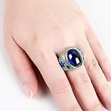 Hohe Qualität + Standardgröße: Der Ring besteht aus Kristall und versilbert. Es wird von der natürlichen Hand hergestellt, und der gesamte Ring sieht hell aus. Die Größe ist: 13 # - 20 #.