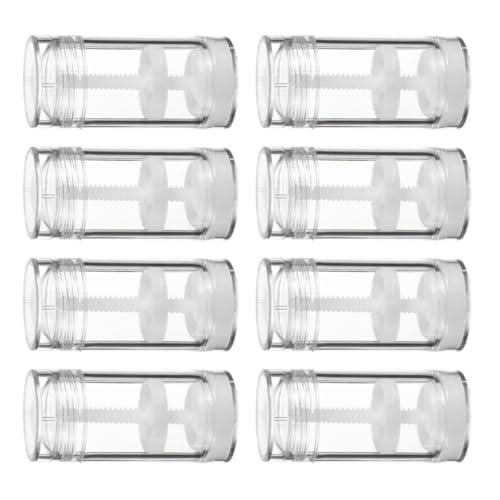 IMIKEYA 8 Botellas de Plástico Rellenable de 30 Ml Tubo Giratorio para Desodorante Sólido Bálsamo Labial y Perfume Sólido Paquete de 8 Unidades Envases Portátiles para DIY en Cuidado