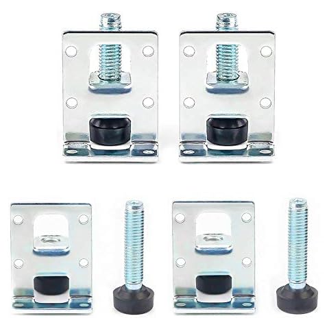 4Pcs Furniture Legs Leveler Heavy Duty Adjustable Furniture Leveler Threaded Feet with Mounts for Furniture Cupboards Workbench Shelves Cover