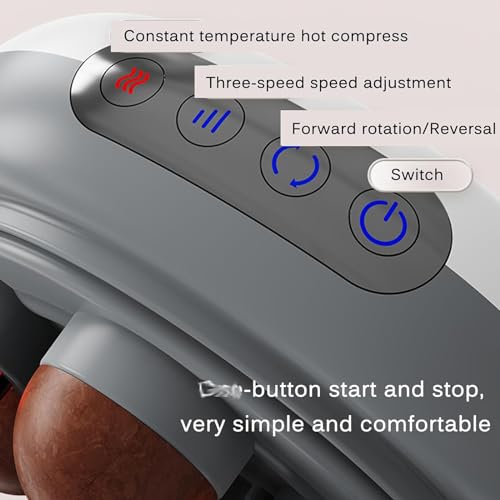 Massaggiatore lombare portatile con riscaldamento rapido, 3 modalità di massaggio e spegnimento automatico per alleviare il dolore alla schiena