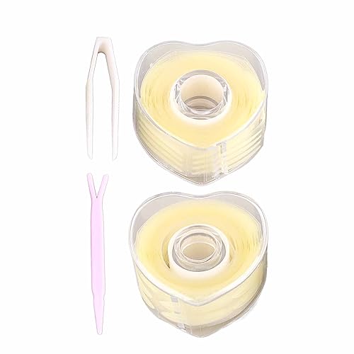Naroote Cinta de Doble Párpado Impermeable Adhesivo Fuerte Tira Pegatina para Maquillaje de Ojos 1200 Uds para Ojos Atractivos Aspecto