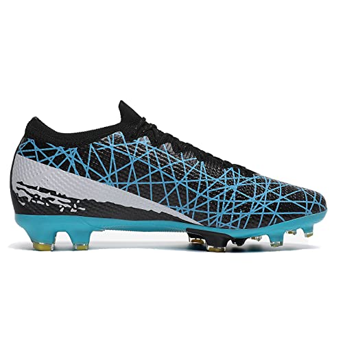 Vizoyeo Soccer Cleats For Mens Womens Girls Football Cleats Wide Youth Big Boys Professional Fg Training Shoes (Medium, Black, Numeric_41) #TOP1