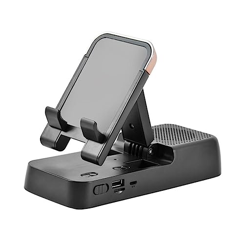 Soporte plegable para teléfono celular con altavoz Bluetooth, carga para regalos de cumpleaños, mujeres para hombres, estación J8Y7