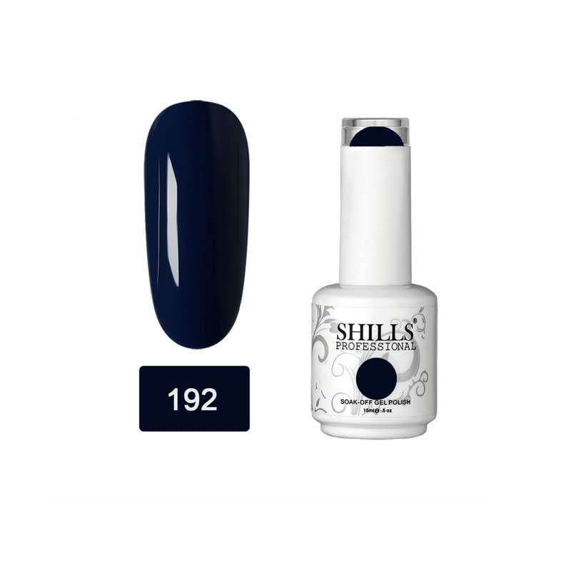 Image of SHILLS PROFESSIONAL UV /LED Soak Off Gel Polish (Gel Nail Polish) Nail Art Nail Polish Color Shade 192, Glossy Finish, 15ml