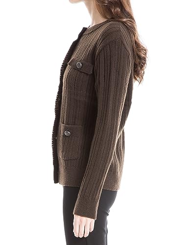 Image of Max Studio Women's Pullover Faux Button Cardigan