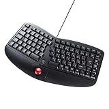 エルゴノミクスキーボード トラックボール ブラック SKB-ERG5BK
