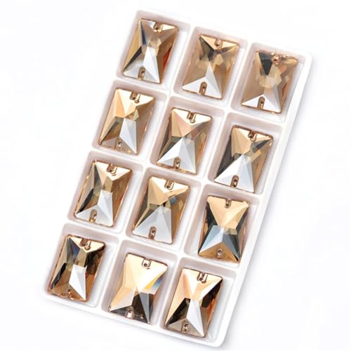 Perles de strass rectangulaires pour customisation de robe de soirée et accessoires de mode - 4