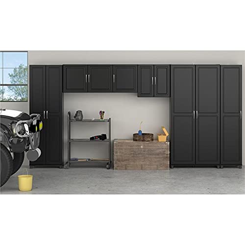 Systembuild Kendall 16" Utility Storage Cabinet - Black #TOP5