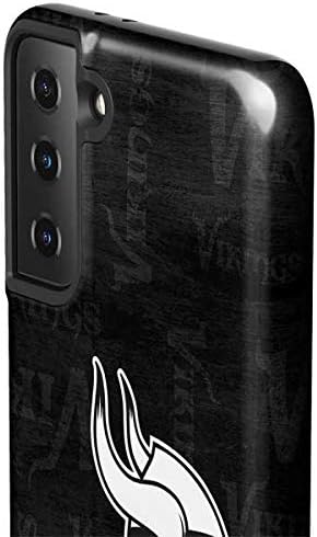 Skinit Pro Phone Case Compatible with Galaxy S21 Plus 5G - Officially Licensed NFL Minnesota Vikings Black & White Design