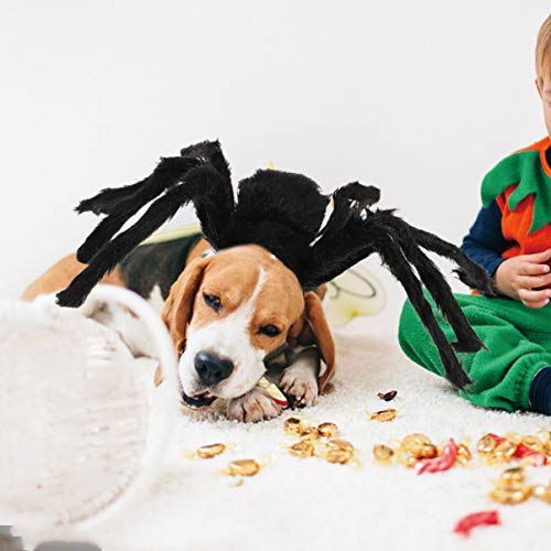 VILLCASE Fantasia de Animal de Estimação de Halloween Aranha Cosplay Cão Gato Aranha Halloween Cacho