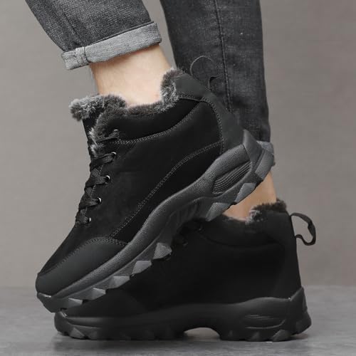 Image of SNEKARMIN Men Snow Boots Outdoor Shoes For Male Thick Sole Sneakers for Men Winter Shoes Botines Tenis Keep Warm Fluff Mens Ankle Boots