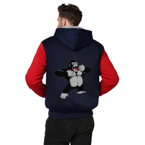 Awesome Kingkong Fleece Hoodie for Men Hooded Sweatshirt Full-zip Hoodies2