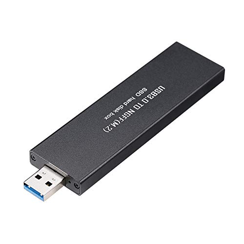 Andoer USB3.0 para NGFF M.2 SSD Gabinete M.2 SATA para USB3.0 Placa adaptadora B-KEY Disco rígido