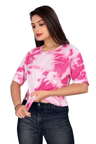 Image of Regolith Designer Sarees Women's Spandex Solid Half Sleeve Regular Fit T-Shirt