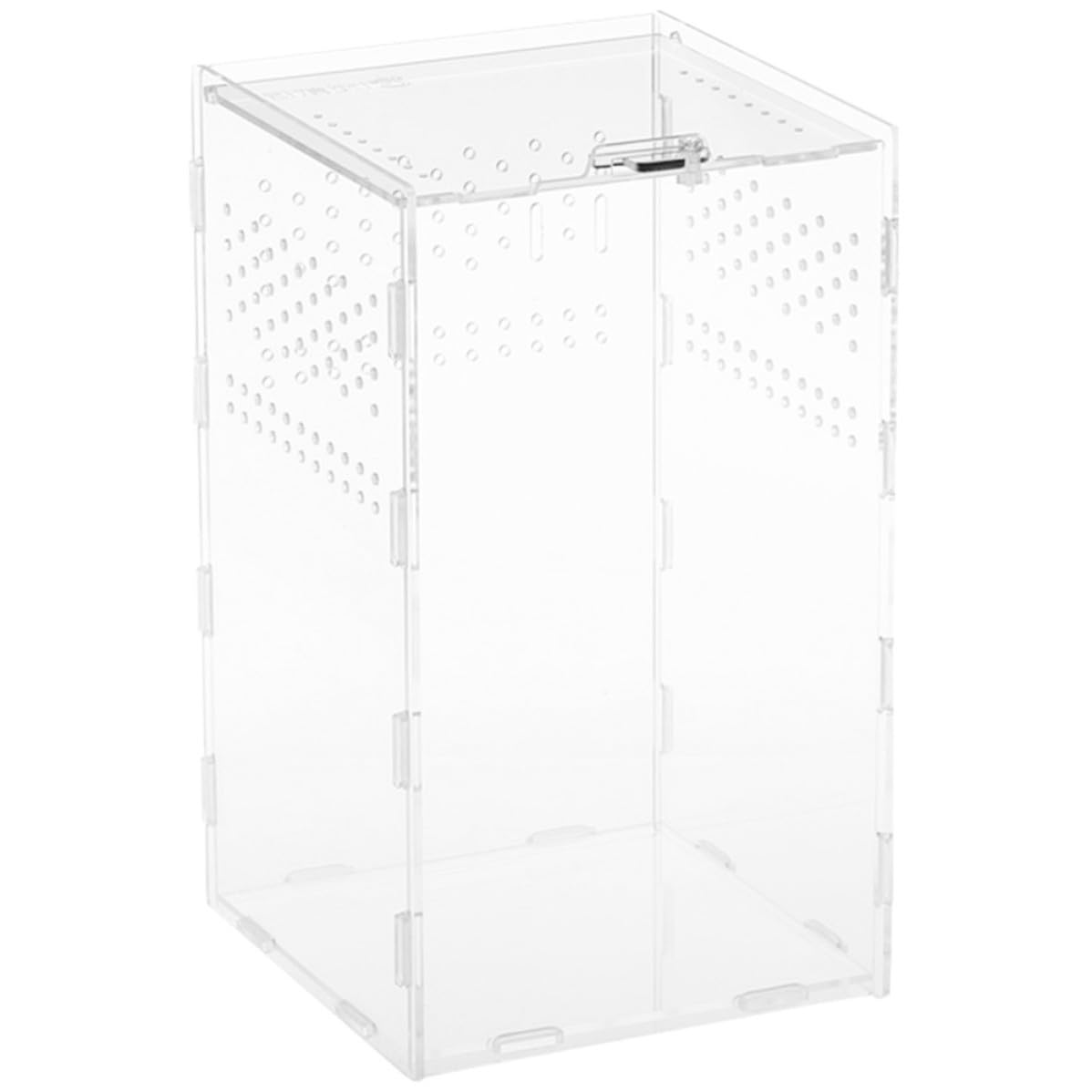 Caja de Acrílico Transparente para Reptiles Ventilación Estable y Cría