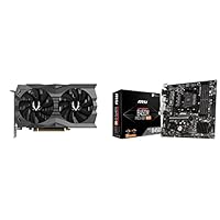 ZOTAC Gaming GeForce RTX 2060 Grafikkarte (NVIDIA RTX 2060, 6GB GDDR6, 192 Bit, Boost-Takt 1680Mhz, 14Gbps) &amp; MSI B450M PRO-VDH MAX AMD AM4 DDR4 m.2 USB 3.2 Gen 2 HDMI Micro-ATX Motherboard