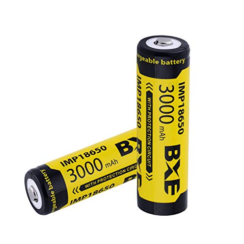 BXE IMP 3.7V 3000mAh Rechargeable Button Top Batteries - 2 Pack