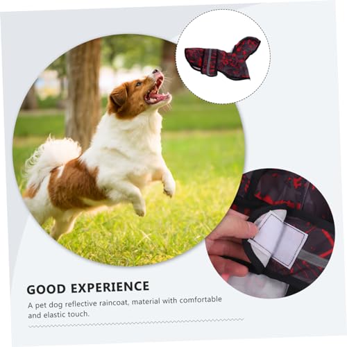 Beavorty Capa De Chuva Para Cães De Estimação Macacão De Cachorro De Estimação Capa De Chuva Reflexi