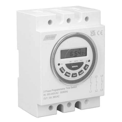 Minuterie programmable triphasée pour automatisme de pompe 16A