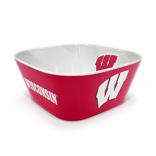 Image of YouTheFan NCAA Wisconsin Badgers Large Party Bowl