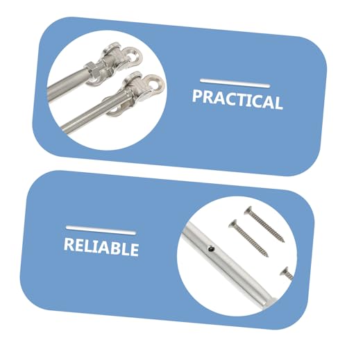 Kit de tensor ajustable de acero inoxidable DOITOOL para barandilla, accesorio para cables de escaleras y líneas de cubierta con superficie lisa y brillante miniatura 3