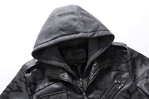 Chaqueta Bomber Hombre Estilo Vintage Gris miniatura 2