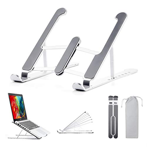 Laptop Ständer, Höhenverstellbar Notebook Computer Ständer Verstellbarer Laptopständer Tragbarer Faltbar Laptop Stand Halterung Kompatibel mit Laptops