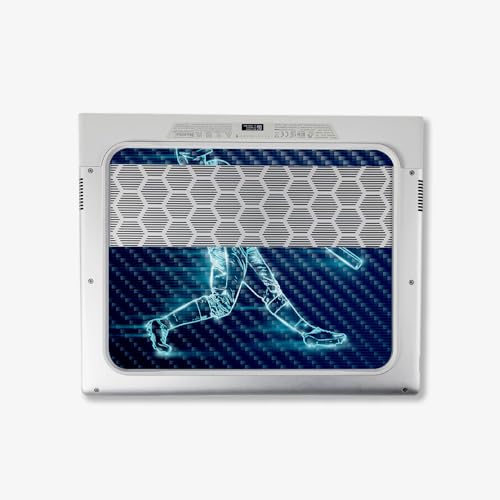 Image of MightySkins Carbon Fiber Skin Compatible With Alienware X14 R2 (2023) Full Wrap Kit - Glow Baseball | Protective, Durable Textured Carbon Fiber Finish | Easy To Apply & Change Styles | Made in the USA