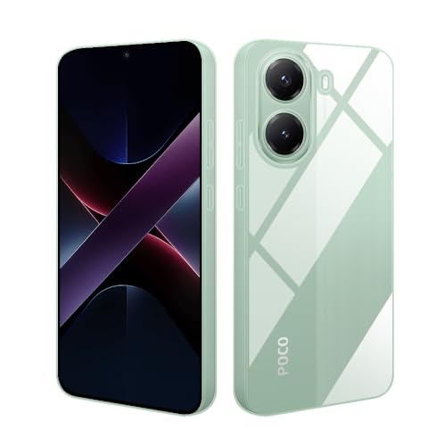 HSP Hülle für Xiaomi Poco X7 Pro 5G [Staubabweisend] Handyhülle | Premium TPU Silikon Case Schutzhülle | Kratzfest Stoßfest Fallschutz | Kameraschutz Displayschutz | Exakt Durchsichtig | Transparent