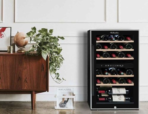 La Sommeliere - Weinkühlschrank ECS51.2Z, 49 Flaschen, 2 Zonen Temperier-Servier-Weinschrank, Glastür aus UV-undurchlässigem Glas, Temperaturbereich von 5°C bis 20°C, freistehend 3 La Sommeliere - Weinkühlschrank ECS51.2Z, 49 Flaschen, 2 Zonen Temperier-Servier-Weinschrank, Glastür aus UV-undurchlässigem Glas, Temperaturbereich von 5°C bis 20°C, freistehend