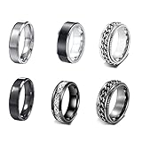 anillos de acero para hombres peru 【MATERIAL DE ALTA CALIDAD】 Nuestros anillos para hombre de mujer hechos de acero inoxidable 316L de alta calidad, son sólidos y duraderos, tienen un material saludable y son inofensivos para su cuerpo. Altamente pulidos con la superficie interior de los anillos, resistentes a los arañazos, mayor tiempo de uso. Puede conservar el brillo metálico original. Nunca se desvanece, nunca se oxida ni se pone verde el dedo.