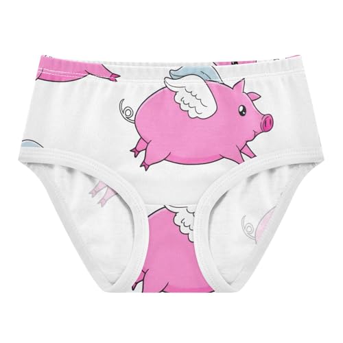Stylish Toddler Girls Underwear 2t Cotton Panties Little Girl Cute Cartoon Pink Pigs Kids Undies Briefs