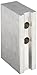 Abbott Workholding Aluminum 6061-T6 Style P 1.5mm x 60 Degree Square Nosed Serrated Chuck Jaw, 5-1/2" Length, 2" Width, 3" Height, 45/64" Slot, (Set of 3)