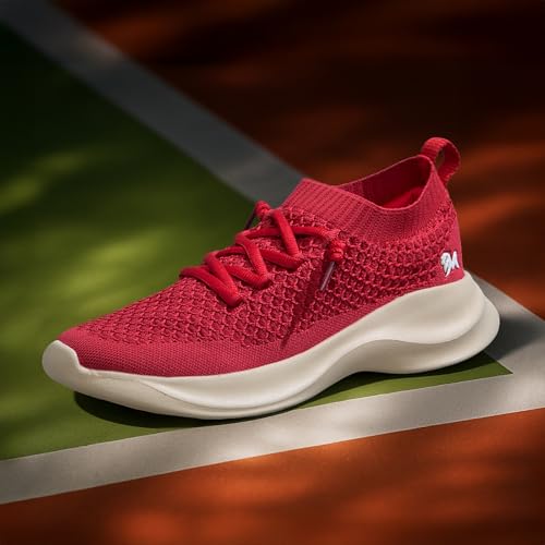 Image of Neeman's Knit Gliders Men Sneakers | Stylish Casual Shoes for Men with Airknit Breathable Upper | Anti-Skid EVA Sole Footwear | Lightweight Lace-Up Sneaker