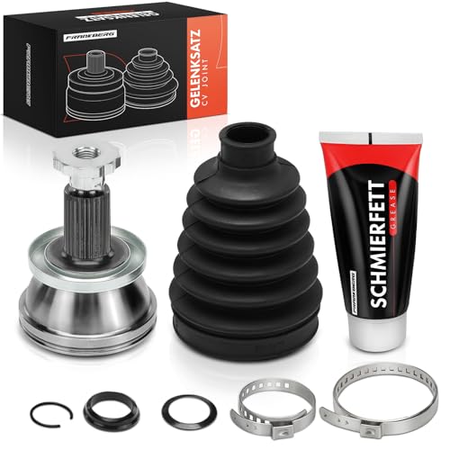 Frankberg 1x Antriebswellengelenk Gleichlaufgelenk Radseitig Vorne Kompatibel mit Polo 6C1 6R1 9A 9N 9A2 9A4 9A6 9N2 6R Toledo Cordoba Fabia Replace# 6Q0498099DX
