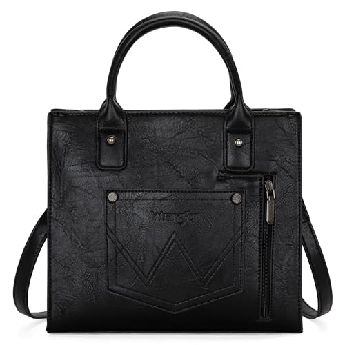 Image of Wrangler Tote Bag for Women Western Cowhide Purse and Wallet Set