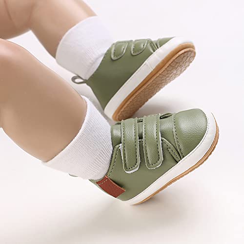 Image of Clowora Baby Boys Girls Shoes Non-Slip Rubber Sole Sneakers Infant First Walking Toddler Crib Shoes Newborn Loafers Flats.