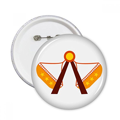 Badge bouton parc d'attractions XL, l'accessoire idéal pour égayer un sac à dos d'enfant