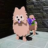 vasi da fiori all'aperto, vasi da fiori con decorazioni per animali all'aperto, vasi da giardino a forma di cane, vasi di cartoni animati carini per fioriera succulenta, fioriere i