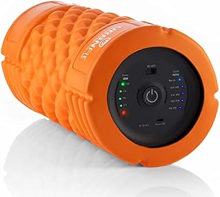 URBNFit Foam Roller - Vibrating 5-Speed Massage & Exercise Rollers - Targeted Trigger Point & Deep Tissue Muscle Recovery for Full Body & Back - Rechargeable